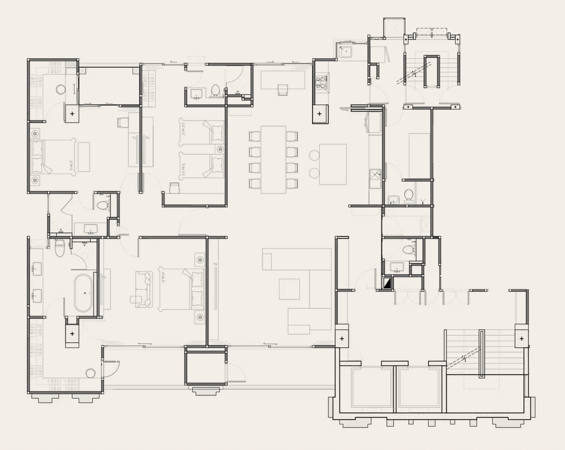 Ultimate Penthouse Layout Plan